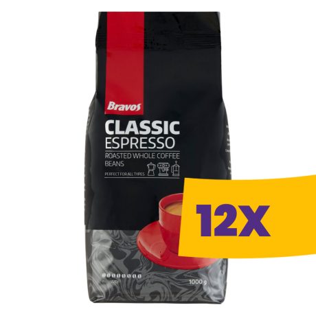 Bravos Espresso szemes kávé 1000g (Karton - 12 db)