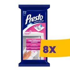 Presto antisztatikus törlőkendő 72db (Karton - 8 csomag)