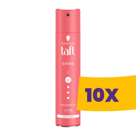 Taft Shine hajlakk ultra erős 10 karátos fény 250ml (Karton - 10 db)