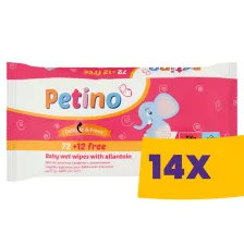 Petino Baby nedves popsitörlő 84db (Karton - 14 csomag)