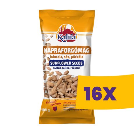 Kalifa napraforgómag Hántolt, sós, pörkölt 100g (Karton - 16 db)