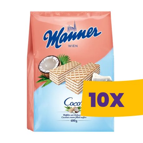 Manner Kókuszos ostya 400g (Karton - 10 db)