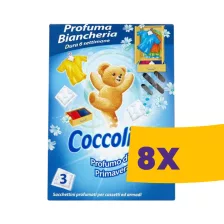   Coccolino illatpárna ruhásszekrénybe Kék 3db (Karton - 8 csomag)