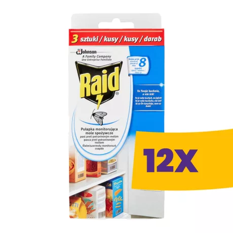Raid élelmiszermoly csapda 3db (Karton - 12 csomag)