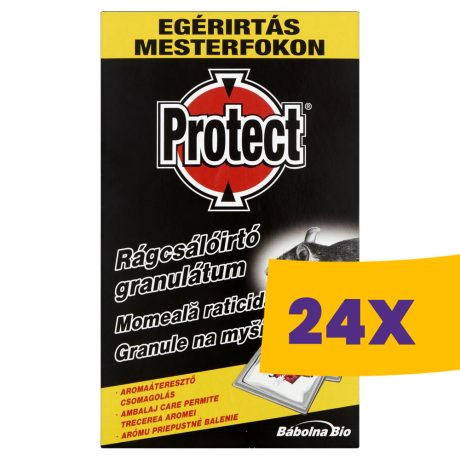 Protect rágcsálóirtó granulátum - Egérirtás mesterfokon 140g (Karton - 24 csomag)