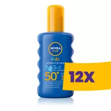   Nivea Sun Protect & Care Kids naptej spray, hidratáló formulával gyerekeknek SPF50+ 200ml (Karton - 12 db)