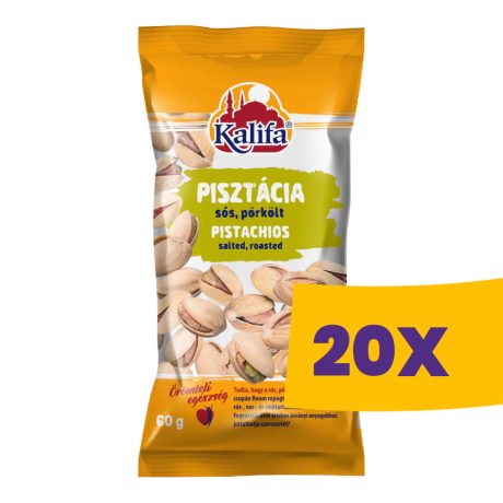 Kalifa Pisztácia pörkölt sós 60g (Karton - 20 db)