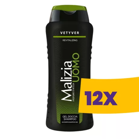 Malizia Uomo férfi tusfürdő Vetyver 250ml (Karton - 12 db)