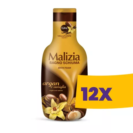 Malizia habfürdő Argánolaj & Vanília 1000ml (Karton - 12 db)