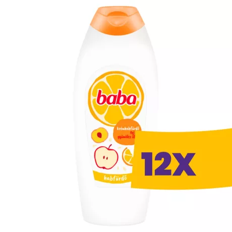Baba krémhabfürdő Tej és Gyümölcs 750ml (Karton - 12 db)