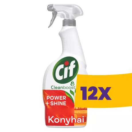 Cif Cleanboost konyhai zsíroldó spray 750ml (Karton - 12 db)