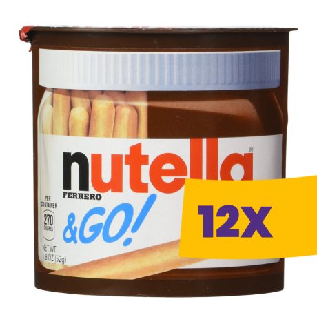 Nutella & Go! Mogyorókrém és ropogós pálcikák 53,5g (Karton - 12 db)