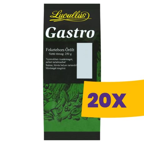 Lucullus Gastro feketebors őrölt 200g (Karton - 20 db)
