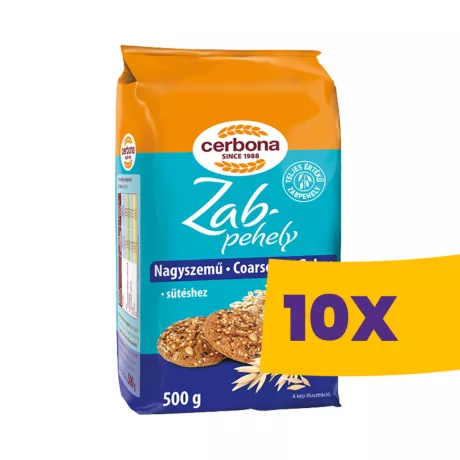 Cerbona Nagyszemű zabpehely 500g (Karton - 10 db)