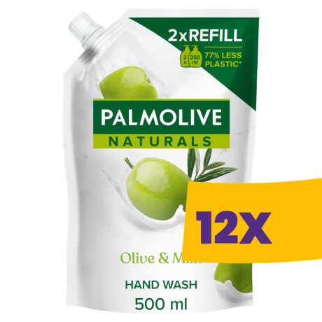 Palmolive folyékony szappan utántöltő Tej és Olíva 500ml (Karton - 12 csomag)