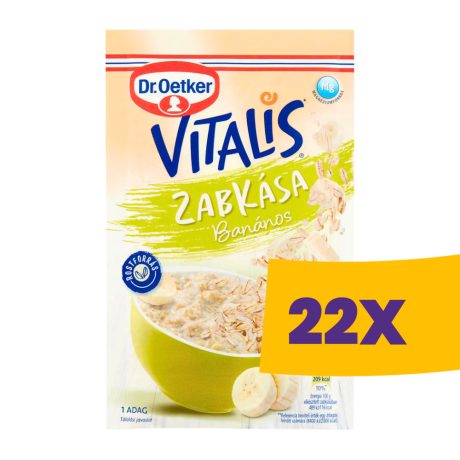 Dr. Oetker Vitalis zabkása Banános 48g (Karton - 22 db)
