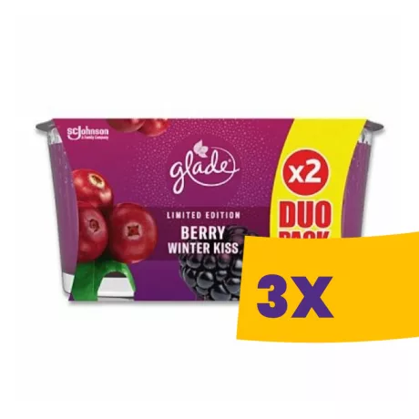 Glade illatgyertya - Berry Winter Kiss 2x129g (Karton - 3 db)