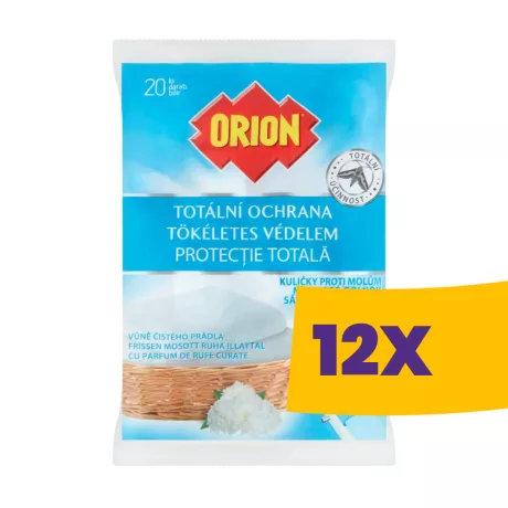 Orion molyirtó golyók Frissen mosott ruha 20db (Karton - 12 csomag)