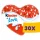 Kinder & Love karácsonyi csokoládé 37g (Karton - 30 db)