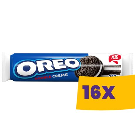 Oreo Dupla krémes vaníliás keksz 157g (Karton - 16 db)