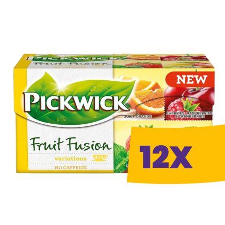 Pickwick Fruit Fusion gyümölcstea variációk Sárga 20 filter (Karton - 12 csomag)