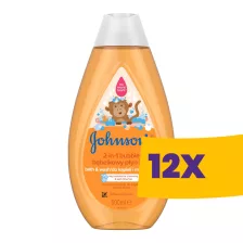   Johnson's 2in1 buborékos fürdető és tusfürdő 500ml (Karton - 12 db)