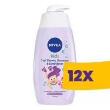   Nivea Kids tusfürdő és sampon Lány 500ml (Karton - 12 db)