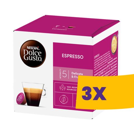 Nescafé Dolce Gusto Espresso kávékapszula 16db (Karton - 3 csomag)