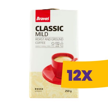 Bravos Classic Mild őrölt kávé 250g (Karton - 12 db)