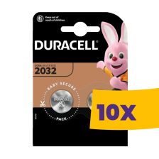   Duracell CR2032 B1 extra tartós gombelem 2db (Karton - 10 csomag)