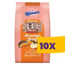  Manner Knöpfe Sárgabarackos-almás puszedli 180g (Karton - 10 db)