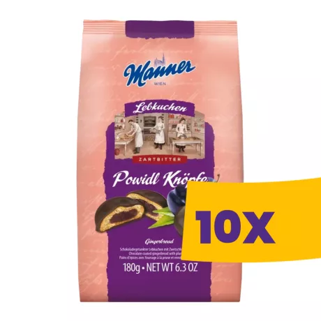 Manner Knöpfe Szilvás puszedli 180g (Karton - 10 db)