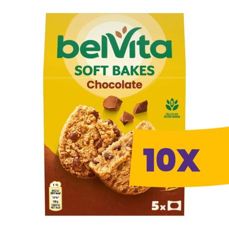 BelVita Soft Bakes Csokidarabos 250g (Karton - 10 csomag)
