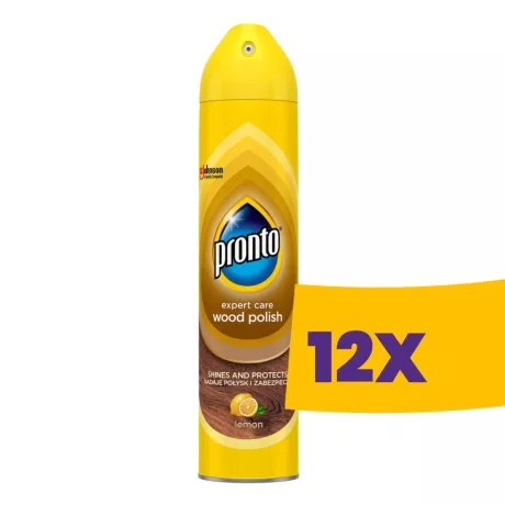 Pronto bútorápoló spray Wood Lemon 250ml (Karton - 12 db)