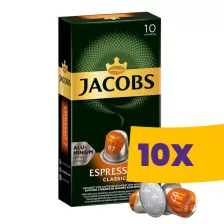   Jacobs Espresso Classico Nespresso kompatibilis kávékapszula 10db (Karton - 10 csomag)