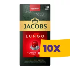   Jacobs Lungo Classico Nespresso kompatibilis kávékapszula 10db (Karton - 10 csomag)
