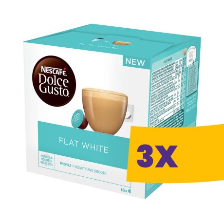 Nescafé Dolce Gusto Flat White kávékapszula 16db (Karton - 3 csomag)