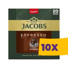   Jacobs Espresso Intenso Nespresso kompatibilis kávékapszula 20db (Karton - 10 csomag)