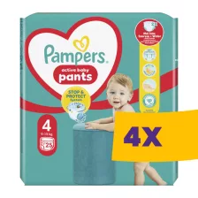   Pampers Active Baby Pants S4 bugyipelenka 9-15kg 25db (Karton - 4 csomag)