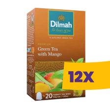 Dilmah Green Tea Mangó 20 filter (Karton - 12 csomag)