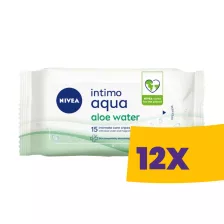   Nivea Intimo intim törlőkendő Aloe Vera 15db (Karton - 12 csomag)