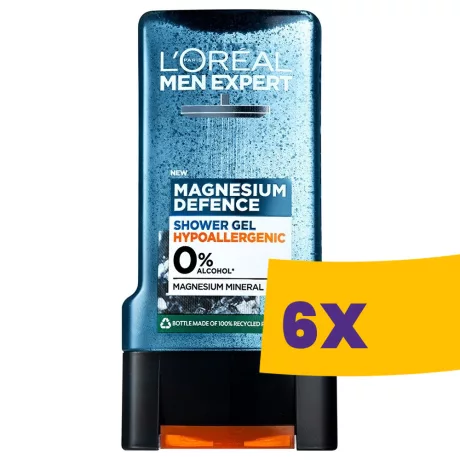 L'Oreal Paris Men Expert férfi tusfürdő Magnesium Defense 300ml (Karton - 6 db)