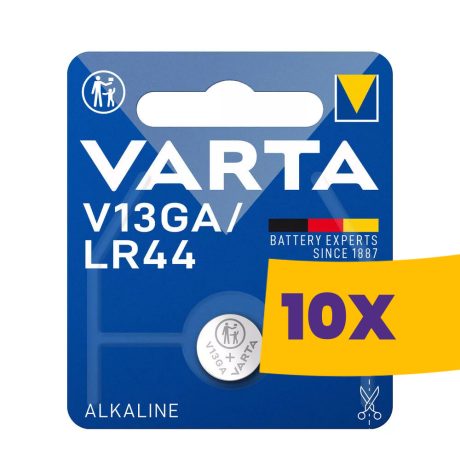 Varta V13GA LR44 gombelem (Karton - 10 db)