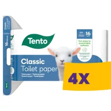   Tento Classic WC papír - 3 rétegű, 16 tekercs (Karton - 4 csomag)