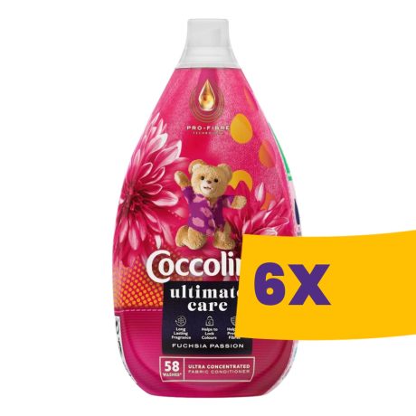 Coccolino Ultimate Care öblítő koncentrátum Fuchsia Passion - 58 mosás 870ml (Karton - 6 db)