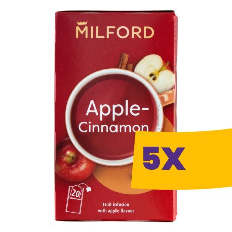 Milford Alma-fahéj gyümölcstea 20 filter (Karton - 5 csomag)