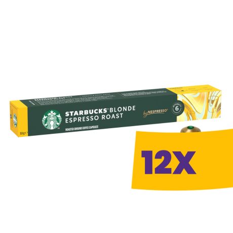 Starbucks Blonde Espresso Roast Nespresso kávékapszula 10db (Karton - 12 csomag)