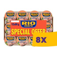 Rio Mare tonhal olívaolajban 12x80g (Karton - 8 csomag)