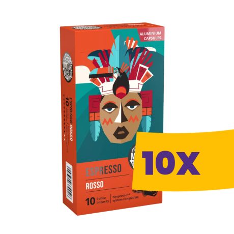 Mantaro Espresso Rosso Nespresso kompatibilis kávékapszula 10db (Karton - 10 csomag)