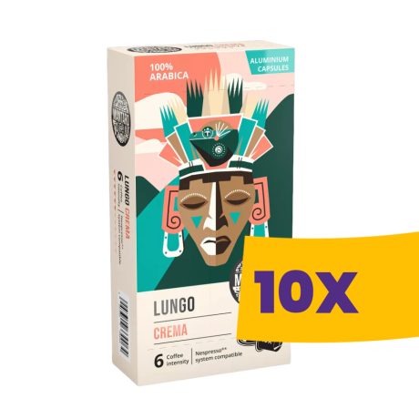 Mantaro Lungo Crema Nespresso kompatibilis kávékapszula 10db (Karton - 10 csomag)